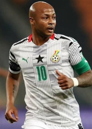 Andr&eacute; Ayew as seen in an Instagram Post in March 2022