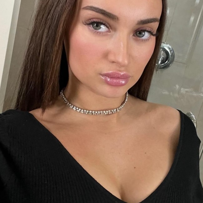 Adeline Higley as seen in a selfie that was taken in March 2023