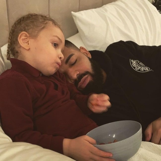 Adonis Graham and Drake in November 2020