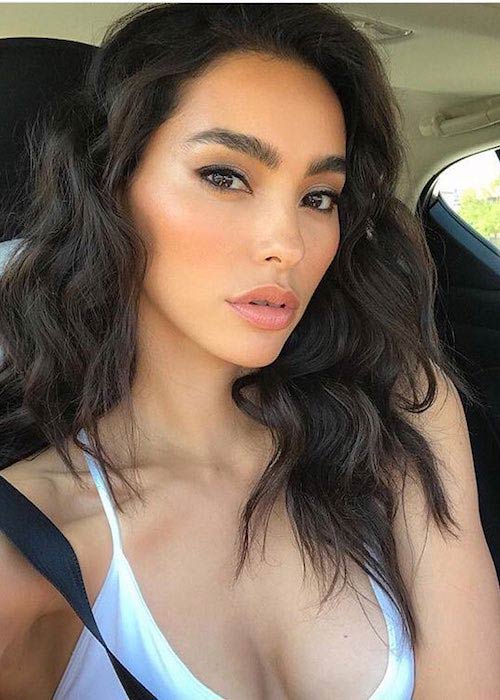 Adrianne Ho in a February 2018 car selfie