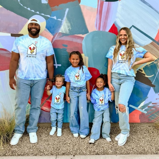 Alyssa Fluellen as seen in a picture with her family that was taken in November 2023