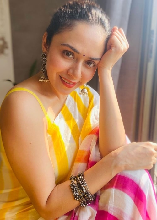 Amruta Khanvilkar as seen in May 2021