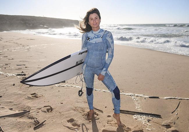 Anastasia Ashley at Foz do Lizandro during day 2 of Surf Summit before Web Summit 2017