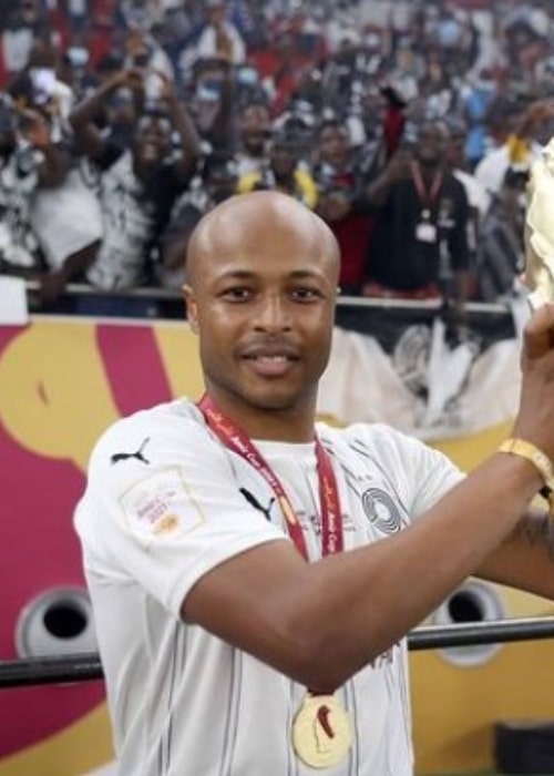 Andr&eacute; Ayew as seen in an Instagram Post in October 2021
