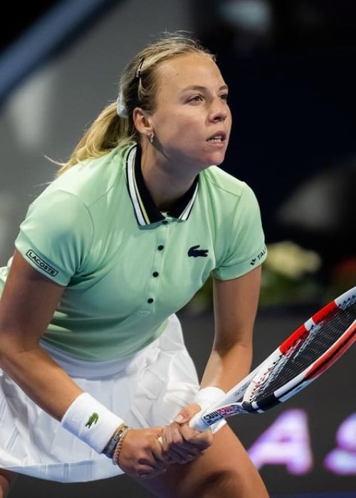 Anett Kontaveit as seen in an Instagram Post in February 2022