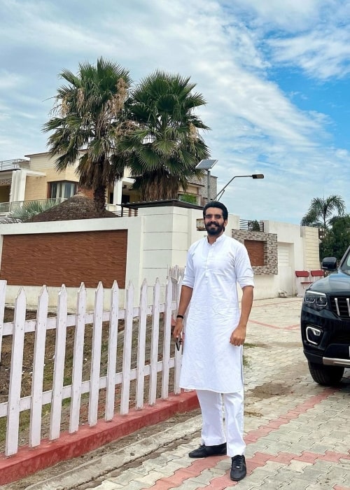 Anuraj Chahal in a picture that was taken in July 2023