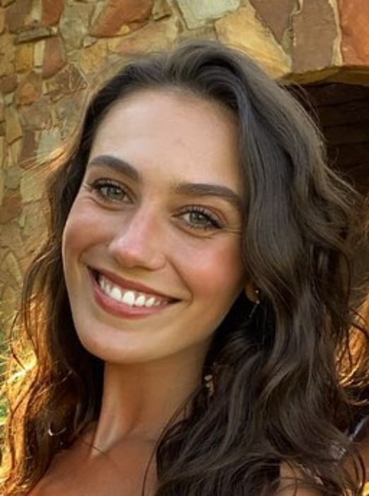 Aubrey Paige Petcosky as seen in a selfie that was taken in April 2020
