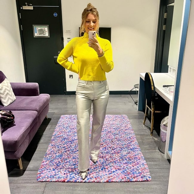 CiCi Coleman as seen in a selfie that was taken in November 2023, at ITV Lorraine