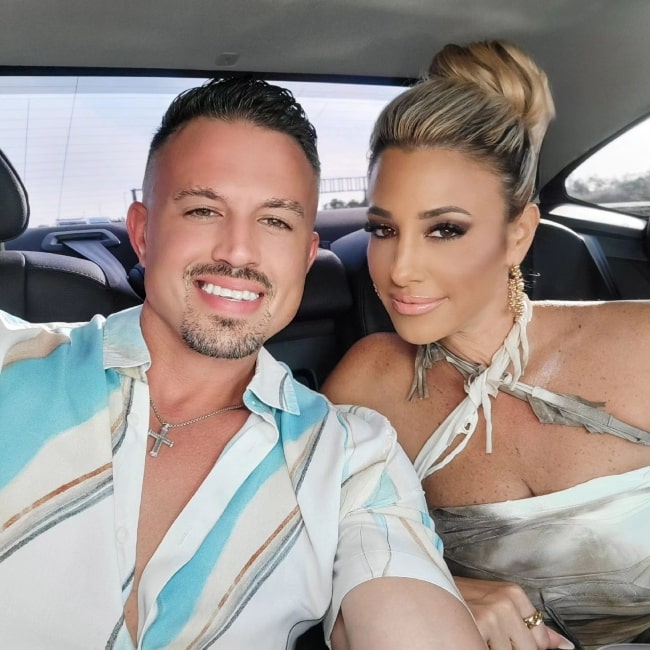 Danielle Cabral as seen in a selfie with her beau Nathan Cabral that was taken in September 2023
