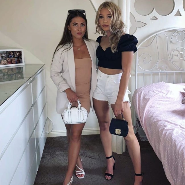 Danielle Harrison as seen in a picture that was taken with her friend Anastasia Kristina Vaipan-Law in Dundee in August 2020