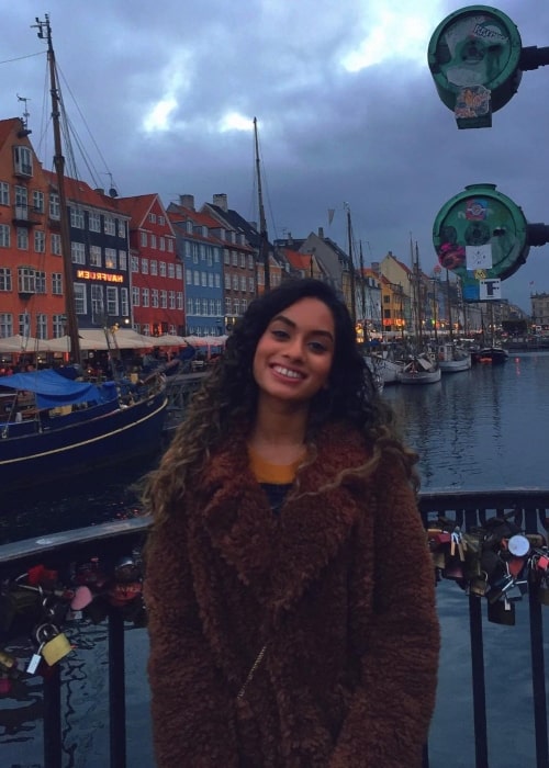 Dhee as seen while smiling for a picture in Nyhavn, K&oslash;benhavn, Denmark in October 2018