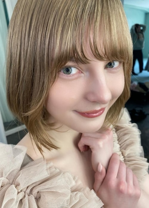 Ella Freya as seen in a selfie that was taken in April 2023, in Tokyo, Japan
