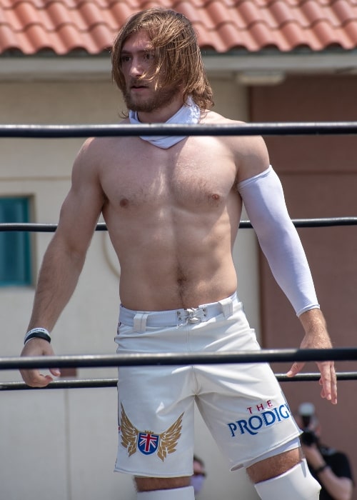 English professional wrestler Benjamin Carter, also known as Nathan Frazer, in July 2020