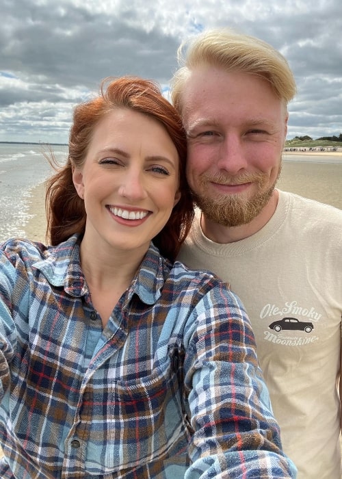 Ethan Plath in a selfie with his beau Olivia Marie Plath that was taken in August 2022