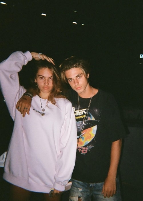 F&eacute;lix Pacaut as seen in a picture that was taken with Thylane Blondeau in April 2020
