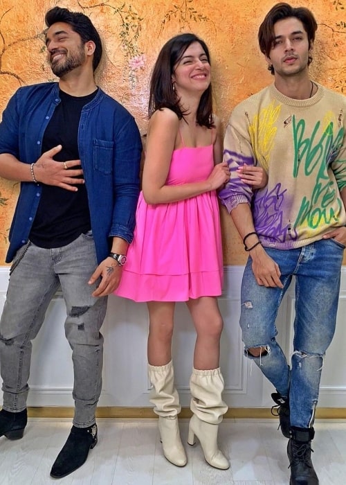 From Left to Right - Gautam Gulati, Divya Khosla Kumar, and Siddharth Gupta as seen in an Instagram post in February 2021