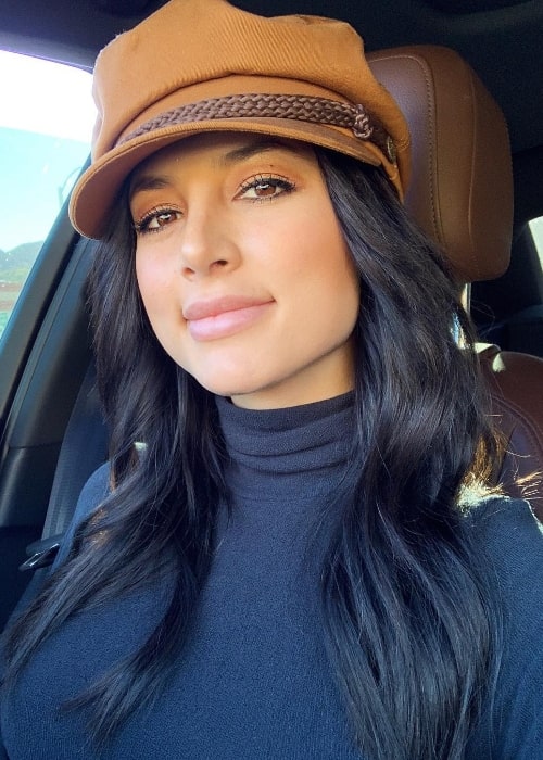 Gabriella Abutbol as seen while taking a New Year's car selfie in January 2019