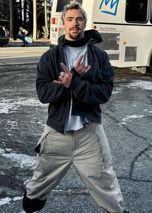 Garrett Casto as seen in a picture that was taken in December 2023, at Mammoth Mountain