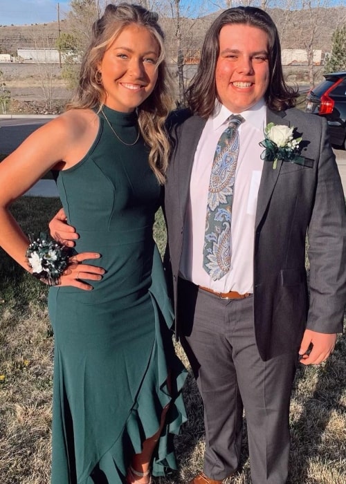 Gavin Butler as seen in a picture that was taken in April 2021, with his prom date Jess