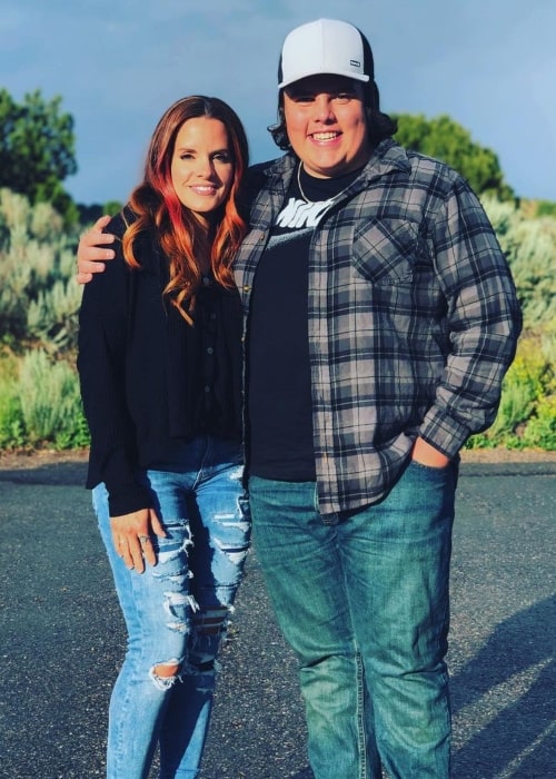 Gavin Butler as seen in a picture with his mother Colette Kati that was taken in June 2020
