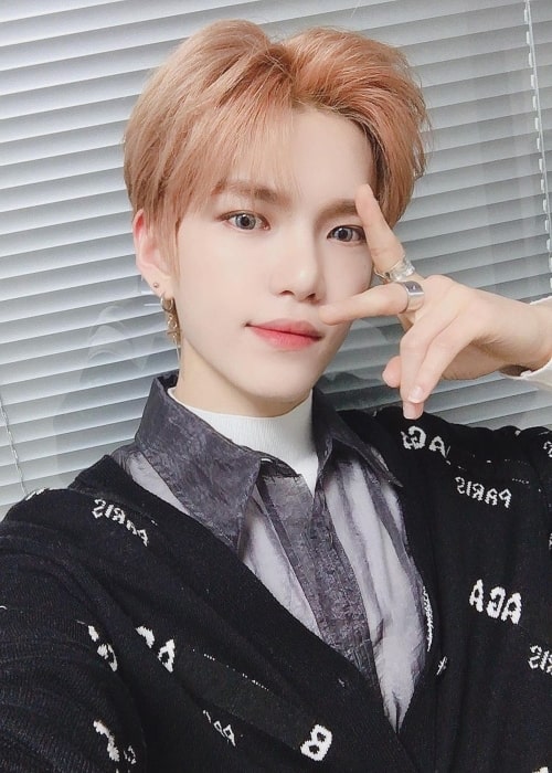 Gyehyeon as seen in a selfie that was taken in November 2020