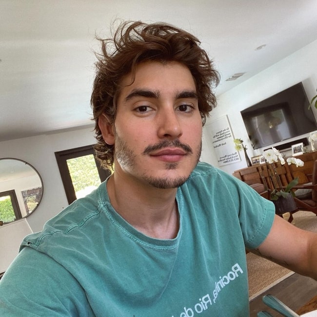 Henry Zaga as seen while clicking a selfie in May 2020