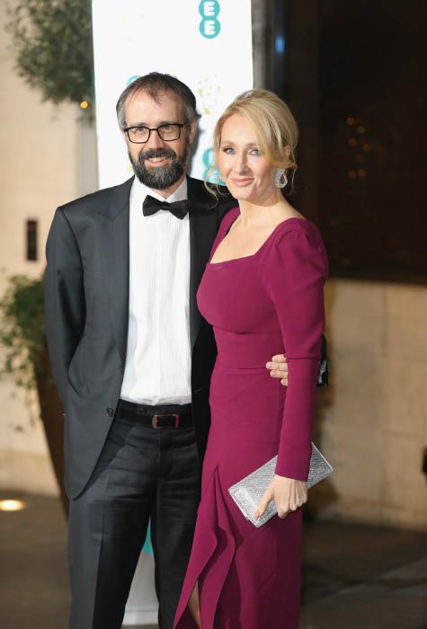 J. K. Rowling and Neil Murray at the official after party for the 70th EE British Academy Film Awards in February 2017
