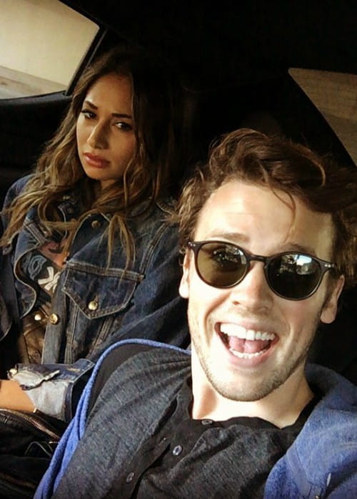 Jack Cutmore-Scott and Meaghan Rath in a selfie in April 2016
