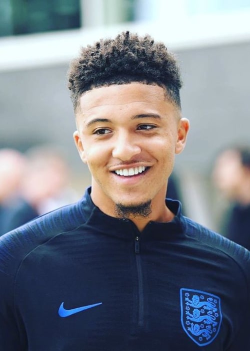 Jadon Sancho as seen in an Instagram Post in August 2019