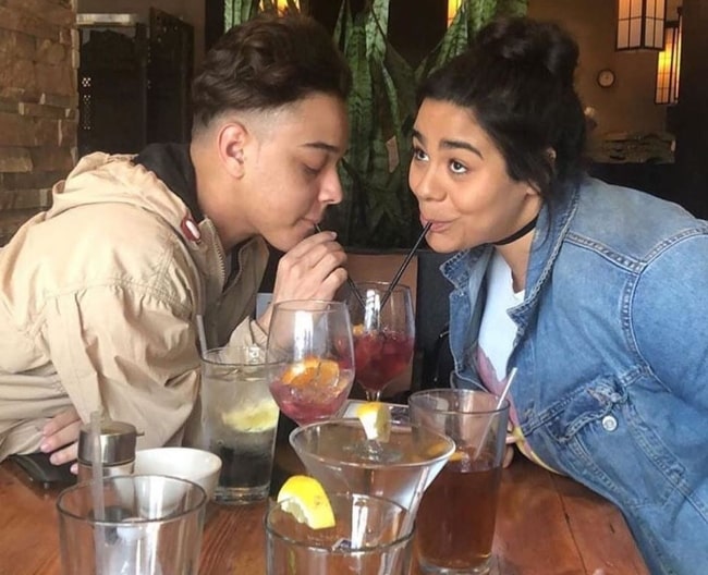 Jason Genao as seen while sharing a drink with Jessica Marie Garcia