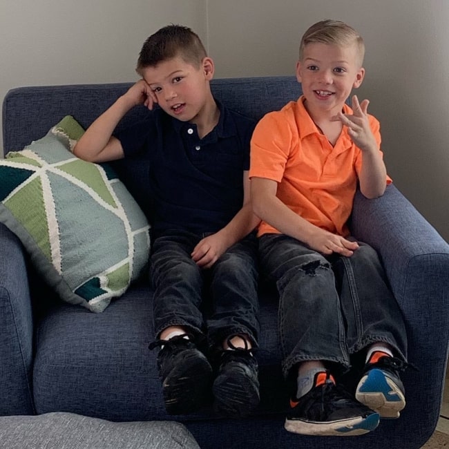 Jeb Bates and Judson Bates as seen in a picture that was taken in July 2019