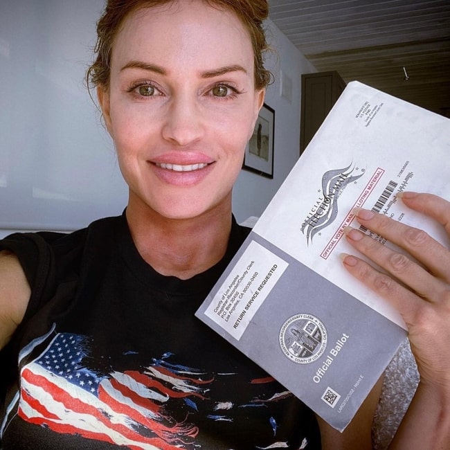 Jolene Blalock as seen in selfie that was taken in October 2020