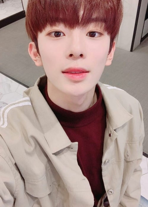 Kangmin in a selfie that was taken in the past