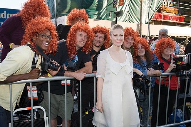Kelly Macdonald seen at the film premiere of Brave in 2012