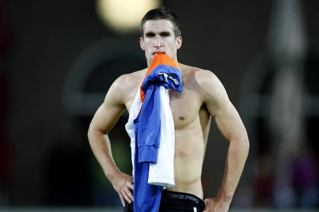 Kevin Strootman standing shirtless