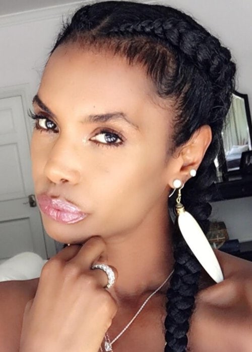 Kim Porter in an Instagram selfie as seen in July 2016