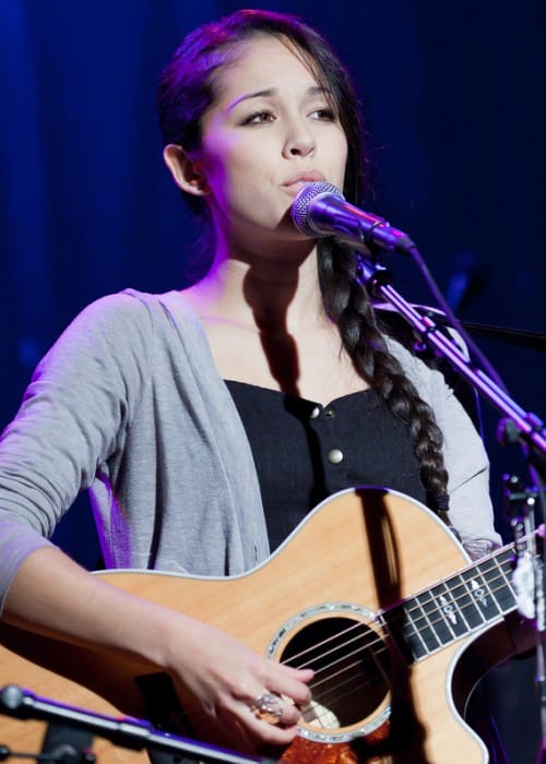 Kina Grannis performing at the High Noon Saloon in November 2010