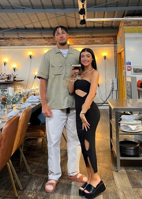 Kitty Dashper as seen in a picture with her boyfriend Jordon Wilson in September 2021