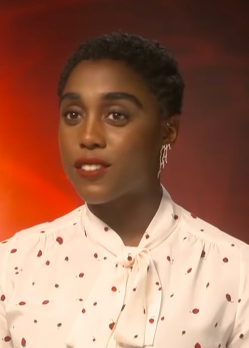 Lashana Lynch as seen at an interview for 'Captain Marvel' in March 2019