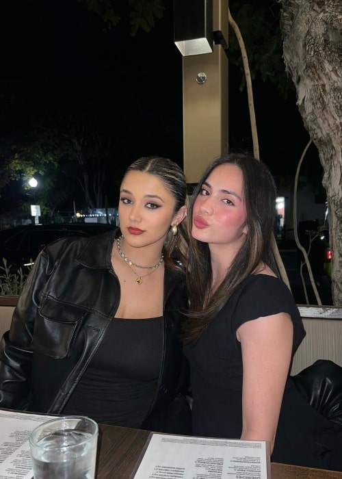 Lexi Cobbe as seen in a picture with her volleyball mate noelanisoma in April 2023, in Los Angeles, California