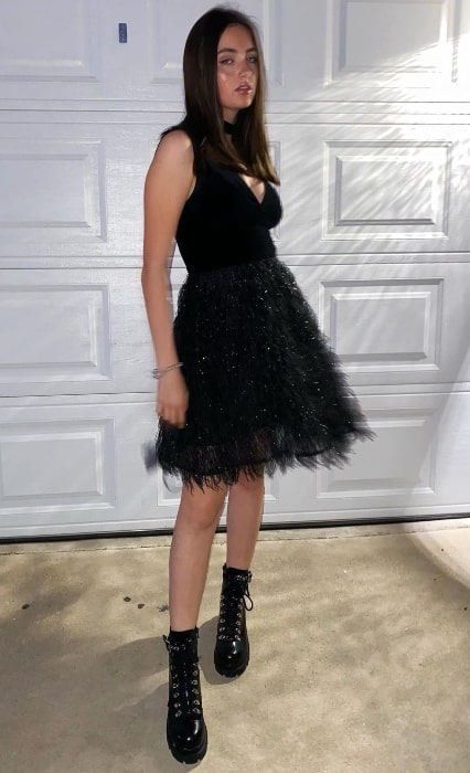 Lilly Kruk posing for a picture in February 2020