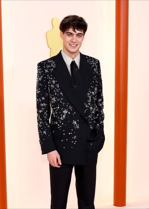 Lorenzo Zurzolo as seen in a picture that was taken in March 2023, at the 95th Oscar night in Los Angeles