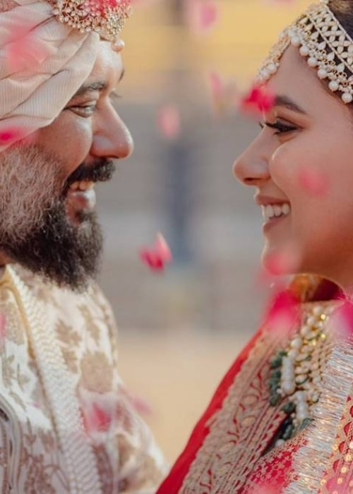 Luv Ranjan and Alisha Vaid, as seen in February 2022
