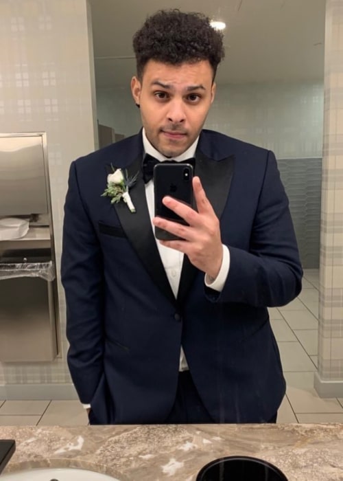 Marcel Cunningham in an Instagram selfie from January 2020