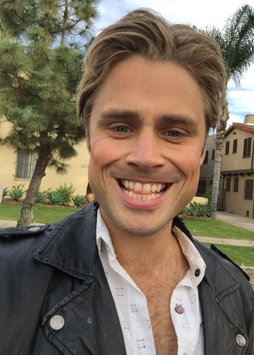 Max Lloyd-Jones as seen while clicking a goofy selfie in January 2018