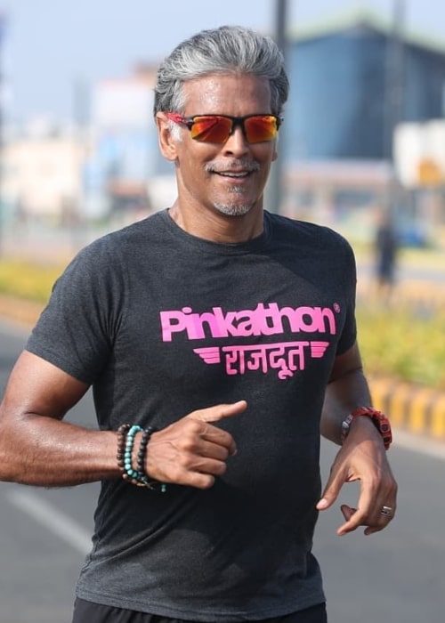 Milind Soman and Ankita Konwar, as seen in November 2019