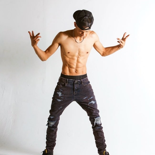Patrick Breeding as seen in a shirtless picture that was taken in August 2021