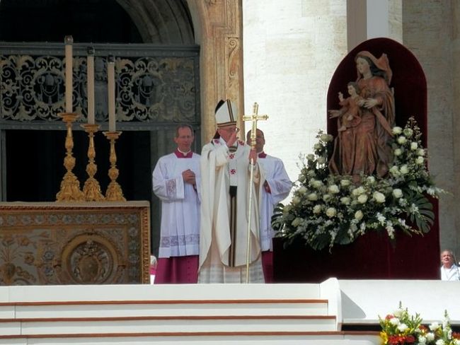 Pope Francis seen at his inauguration in March 2013