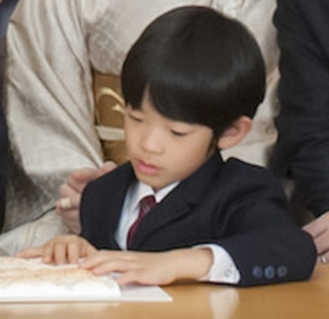Prince Hisahito of Akishino as seen in 2013