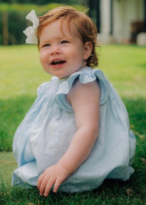 Princess Lilibet of Sussex as seen while smiling in a picture